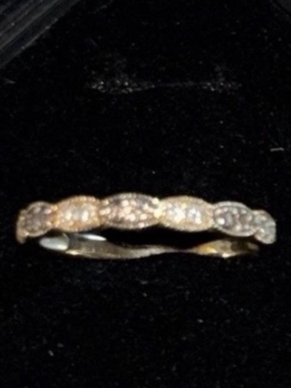 Le Vian 14K Yellow Gold Chocolate/Vanilla Natural Diamond Stacking Band Ring Sz8